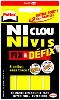 Pattex Ni Clou Ni Vis Fix & Défix